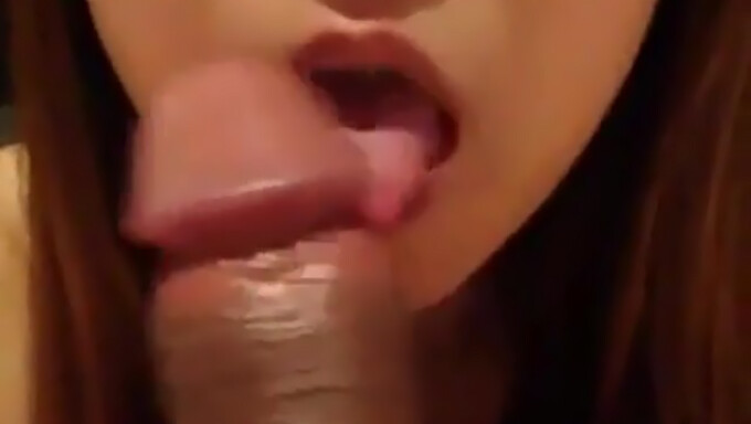 Video POV de una buena mamada de una chica japonesa amateur