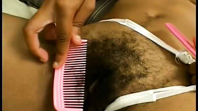 Une superbe afro-américaine aux seins et aux fesses voluptueuses donne du plaisir oral à un homme