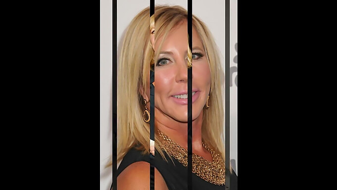 Vicki Gunvalson'ın Jerking Off Challenge için solo performansı