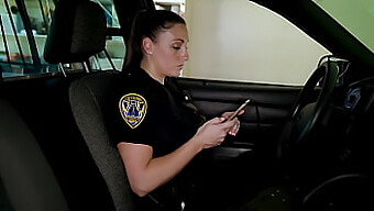 Aaliyah Taylor, a blonde MILF, gets face and ass fucked by a group of thugs while undercover as a cop